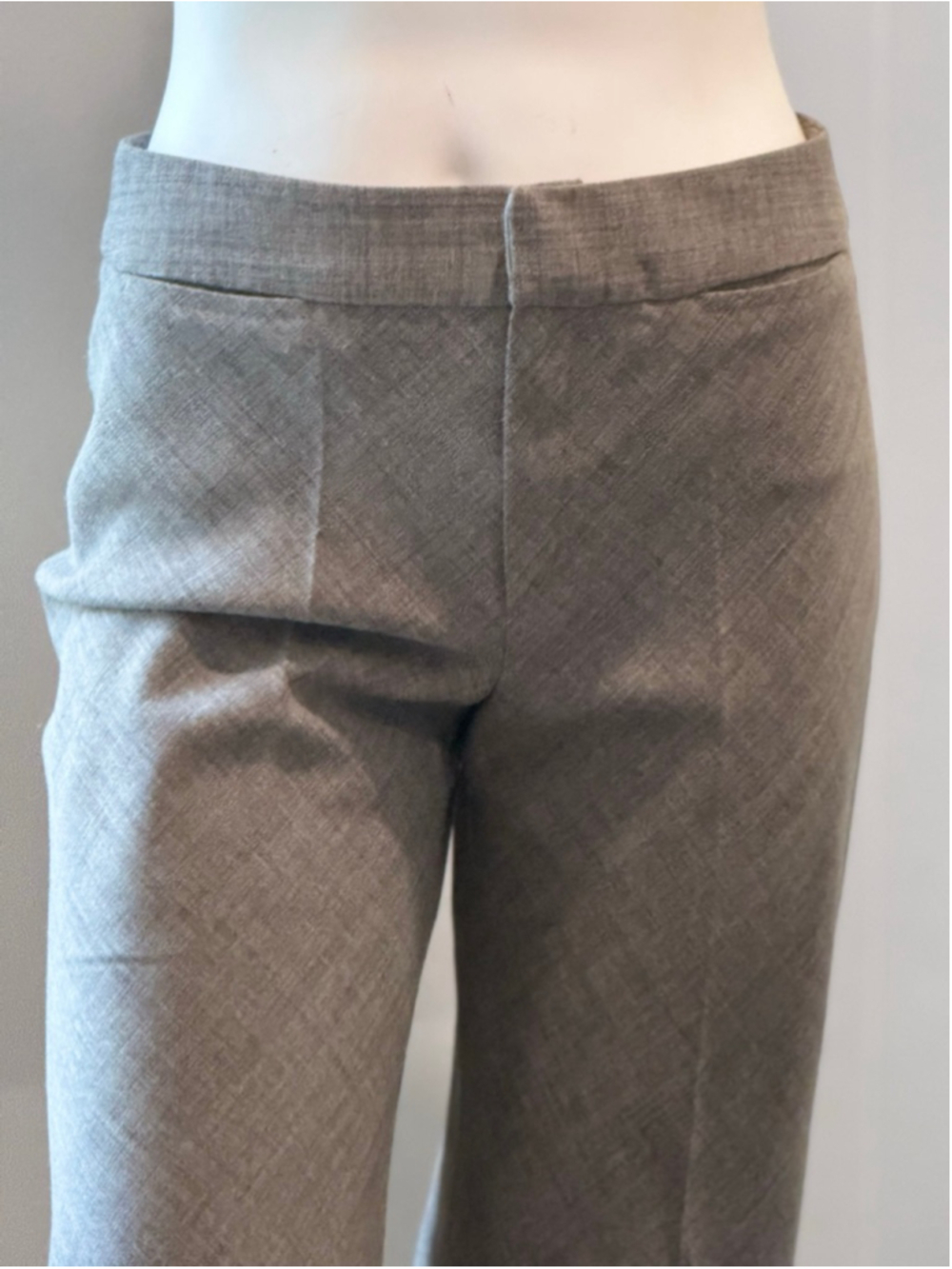 Zara Basic | Gray Tailored Trousers Front Seam Size 6 - Picture 3 of 15